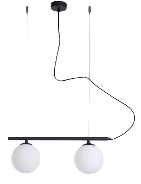 Aldex Lampa wisząca BERYL 2, 1006H1, czarny/biały, 2x40W E14