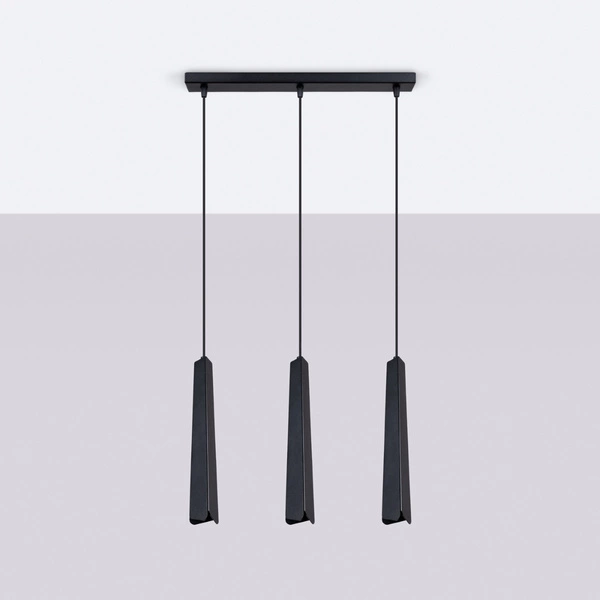 Lampa wisząca PRYSM 3L czarna