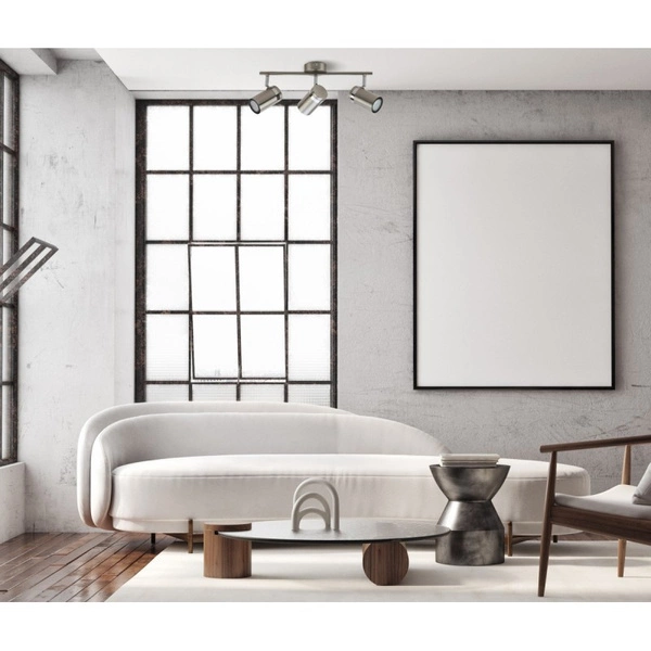 Reflektor sufitowy Palmoni dł. 48cm 3xGU10 | nikiel