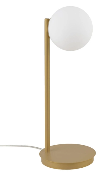 Lampa biurkowa stołowa nocna GAMA LAMPKA G9 12W wys.43cm | złoty
