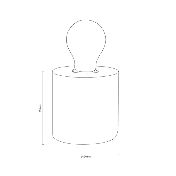 Trongo Round Lampa Stołowa 1xE27 Max.25W Orzech/Czarny 7071976