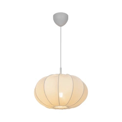 Lampa wisząca AERON E27 40W Tekstylia | Biały