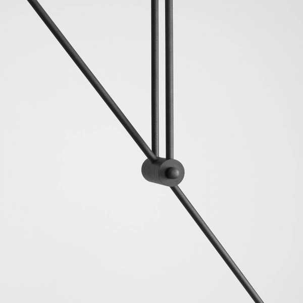 Aldex Lampa sufitowa OHIO 2, 1081PL_H1, czarna z białymi kloszami, 2x40W E14