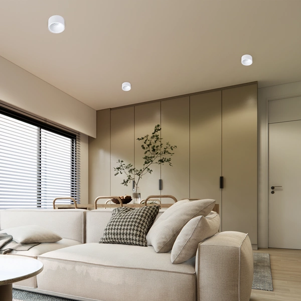 Oprawa podtynkowa sufitowa BALI ROUND WHITE śr. 9,6cm | biały