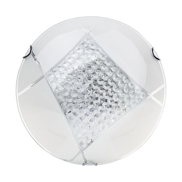Lampa Sufitowa Carolina 1xLED Zintegrowana 1650lm 2700K 15W Biały Metal/Biało-Przezroczyste Szkło 4593102
