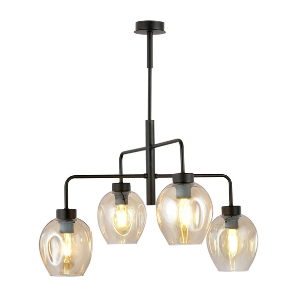 Lampa sufitowa Emibig LUKKA 4 Czarny/AMBER 1165/4