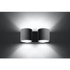 Kinkiet Sollux ORBIS aluminium szary 2xG9 40W, SL.0661