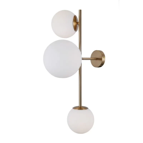 Kinkiet Vailante dł. 60cm 2xE14 1xE27 | miodowy