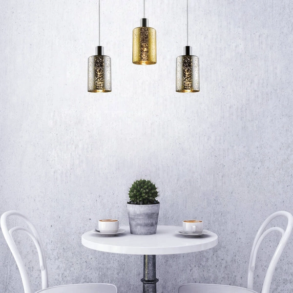 Lampa wisząca PIOLI złota śr. 12cm 003064-007275