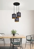 Lampa wisząca LONG 33-73969 czarno-złota 3x40W E14