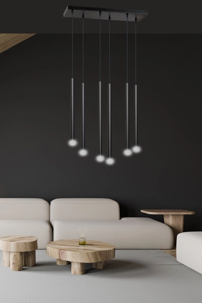 Lampa wisząca Emibig SELTER 6 Czarny 552/6