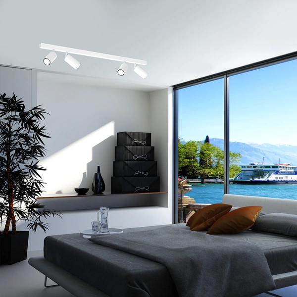 Lampa sufitowa HUDSON, MLP8804, biała, 4x8W GU10