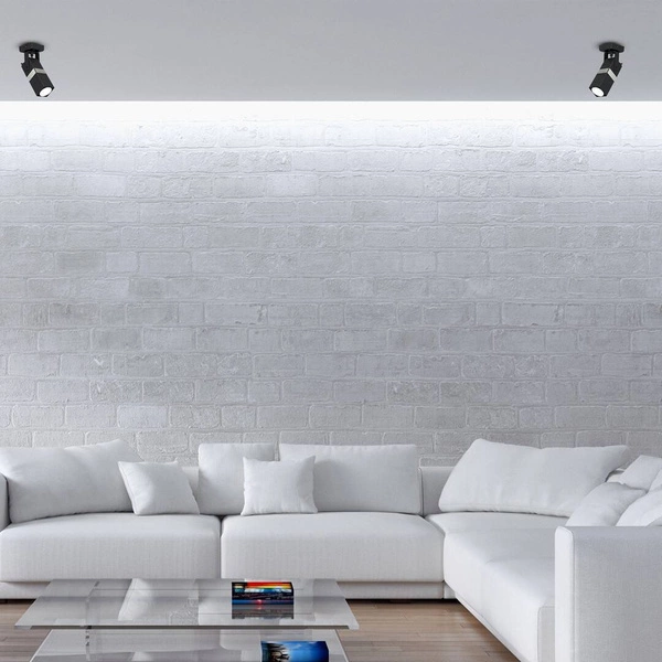 Nowoczesny kinkiet spot VIDAR BLACK/CHROME 1xGU10 MLP6285