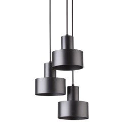 Lampa wisząca RIF czarna 3pkt 33cm