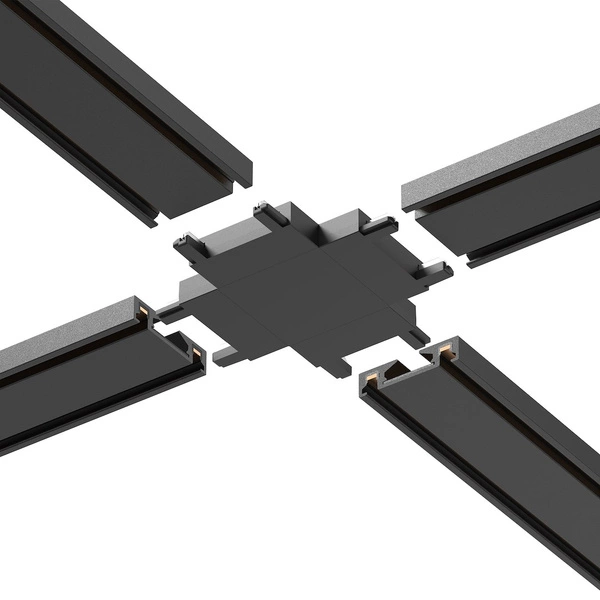 Slim Magnetic Track Czarny Łącznik Szyn +