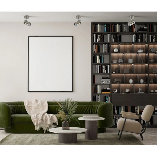 Reflektor sufitowy Palmoni dł. 10,5cm GU10 | nikiel