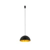Lampa wisząca HEMISPHERE HIT S BLACK - GOLD śr. 33cm E27 | czarny/złoty 10702