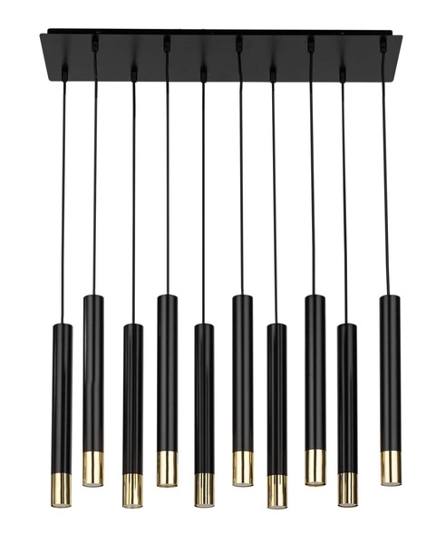 Lampa Sigma SOPEL GRAND 10 czarny/złoty lampa wisząca 33399