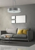 Lampa wisząca nad stół RODA srebrna śr 45cm
