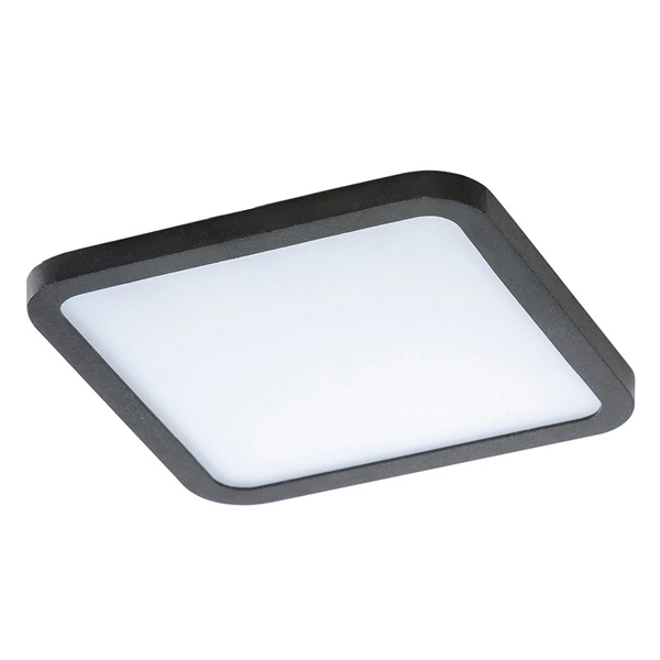 Azzardo SLIM 15 SQUARE 4000K IP44 BLACK 4377