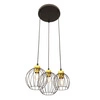 Lampa wisząca Emibig NANDO 3PREM BL GOLD 1368/3PREM
