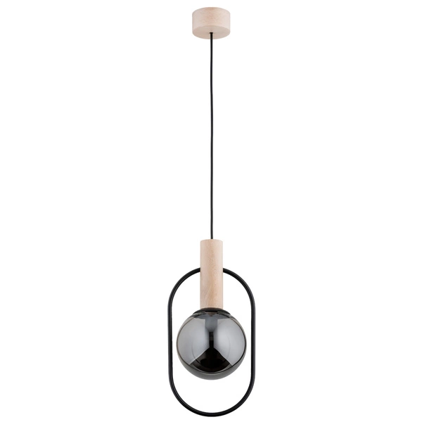 Lampa wisząca ALFA NIKI DREWNIANA 1xE14 19cm | 61154