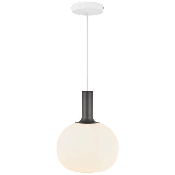 Lampa wisząca ALTON E27 60W Szkło | Biały