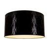 Cylinder abażuru E27 H30 Czarna tkanina syntetyczna A0729