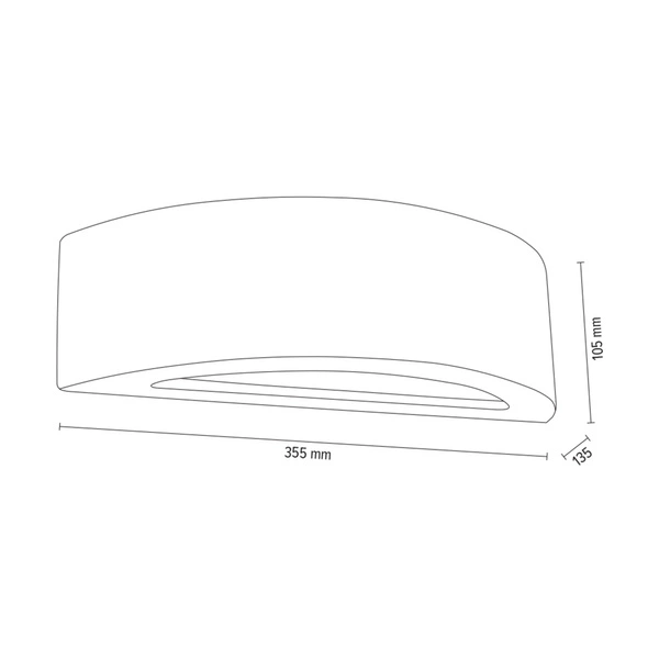 Kinkiet Block 1xE27 Max.40W Biały Beton/Szkło Matowe 8972137