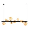 BUBBLES GLASS SHADE SET 10 AMBER