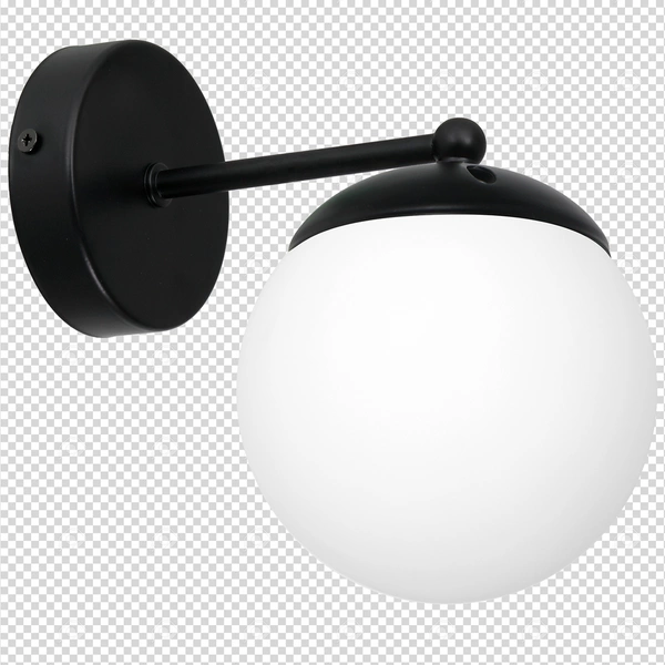 Nowoczesna lampa ścienna kinkiet LIMA BLACK 1xE14 MLP6521