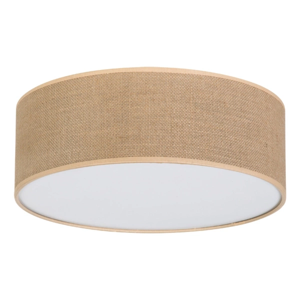 Jute Lampa Sufitowa 3xE27 Max.25W Biały/Beżowy 47923802