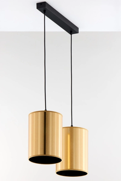 Klasyczna Lampa wisząca CORTINA wys. 100cm 2xE27 15W IP20 | złoty