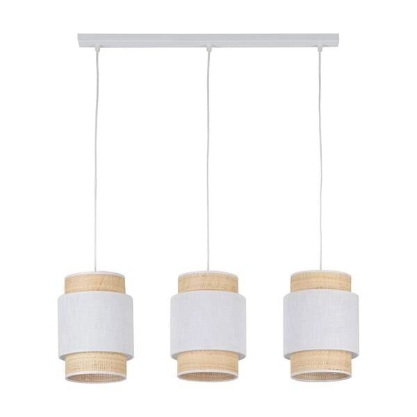 BOHO NEW WHITE LAMPA WISZĄCA 3 PŁ LISTWA 5654