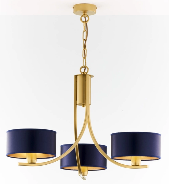 Klasyczny Żyrandol ARTHUR wys. 71cm 3xE27 15W IP20 | złoty połysk