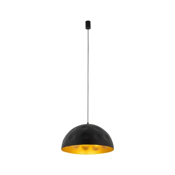 Lampa wisząca HEMISPHERE HIT L BLACK - GOLD śr. 50cm E27 | czarny/złoty 10703