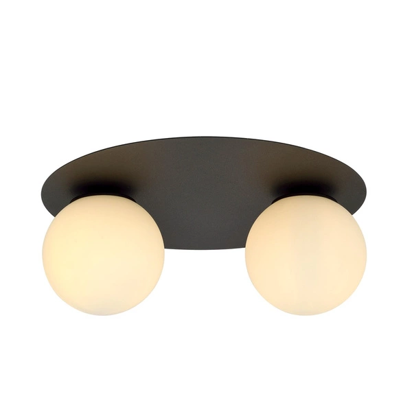 Lampa sufitowa Emibig SOLAR 2 Czarny/OPAL 1127/2