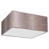 Lampa sufitowa ZIGGY PINK, MLP7589, różowy/złoty, 3x60W E27