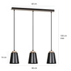Lampa wisząca Emibig BOLERO 3 Czarny 442/3