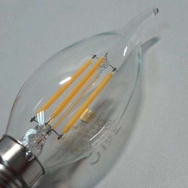 Żarówka ozdobna FILAMENT LED E14 4W ciepła 3000K świeczka płomyk