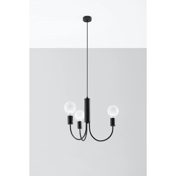 Żyrandol PICCOLO 3 SL.0856 czarny 3xE27