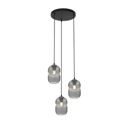 Lampa wisząca Emibig VERDI 3PREM BL GRAFIT 1434/3PREM