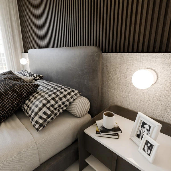 Kinkiet Emibig BIOR K1 Biały 1021/K1