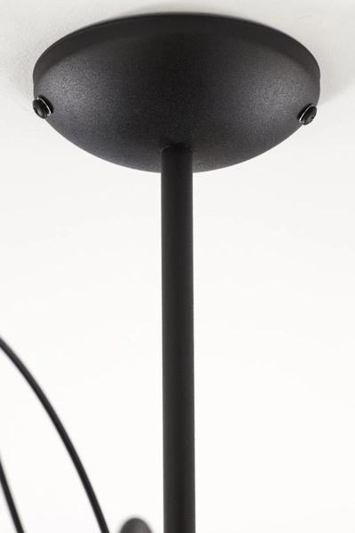 Klasyczny Żyrandol GLORIOSA wys. 50cm 10xG9 14W IP20 | czarny mat