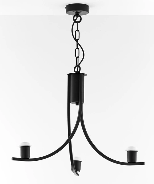 Klasyczny Żyrandol ARTHUR wys. 71cm 3xE27 15W IP20 | czarny