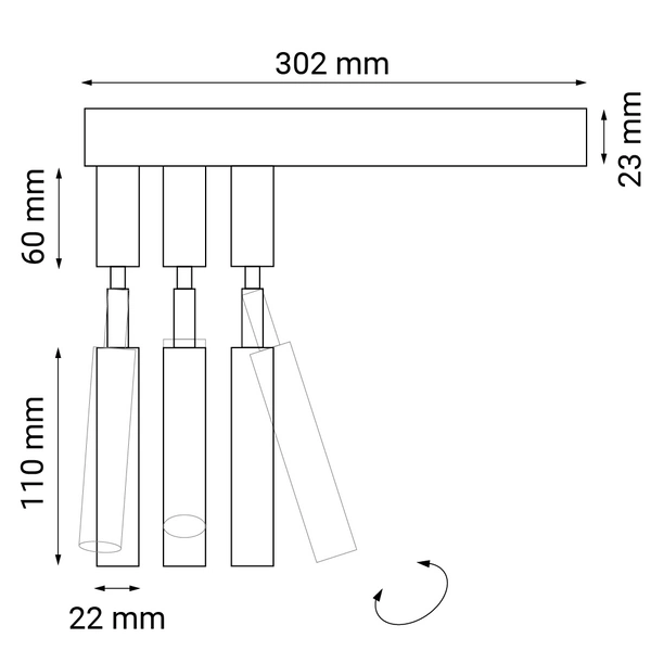 Kinkiet alha E 3 - Czarny
9015 Antigo