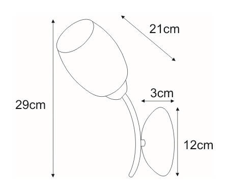 Kinkiet K-JSL-6093/1W CHR z serii XENA