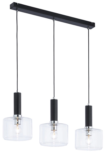 Nowoczesna Lampa wisząca VANES wys. 39-80cm 3xE27 15W IP20 | Chrom