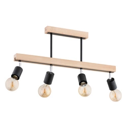 Lampa sufitowa ALFA PILO DREWNIANA 4xE27 66cm | 63226