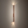 Kinkiet LASER WALL 2xG9 wys.78cm szer.2.5cm | Satynowa miedź 11815